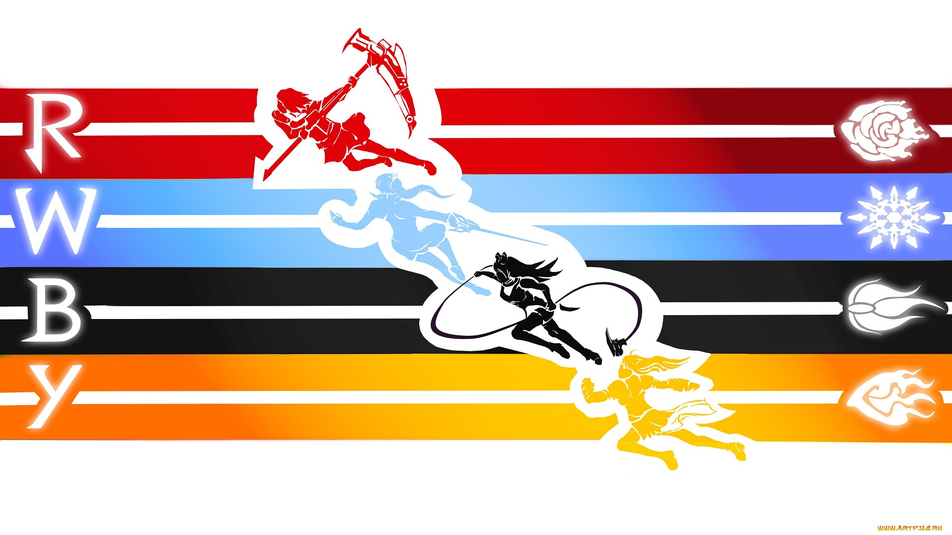 red,  white,  black, , rwby, 